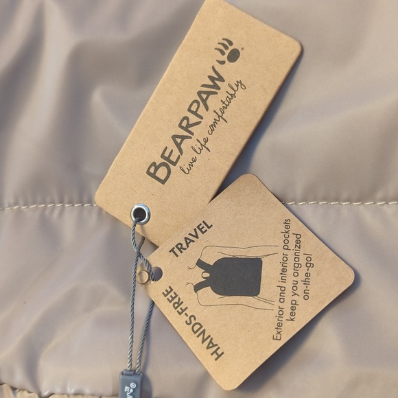 BEARPAW 15" Laptop Puffer Backpack Unisex Style BW-BBP1256  Sand NWT - Picture 12 of 14
